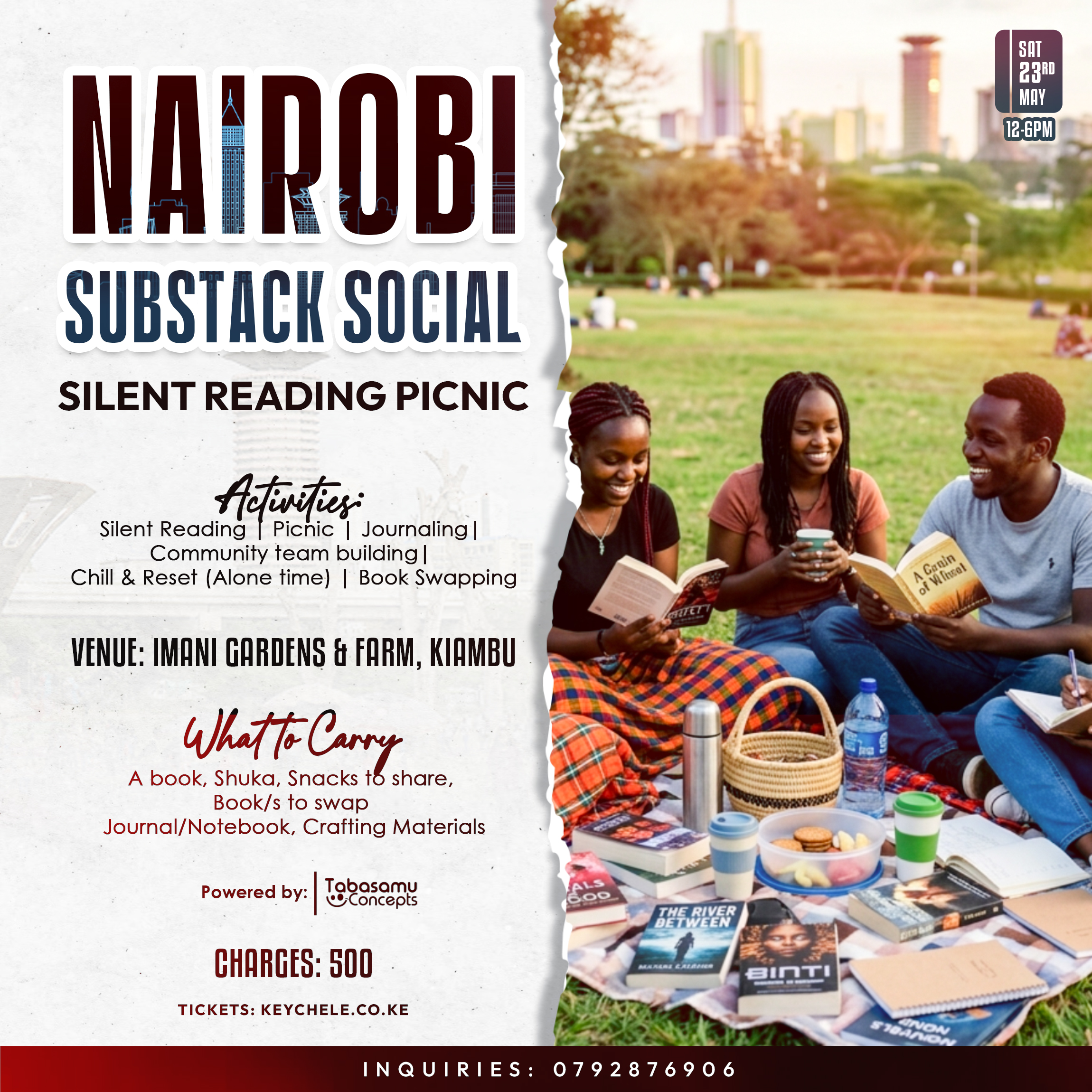 NAIROBI SUBSTACK SOCIAL (SILENT READING PICNIC)